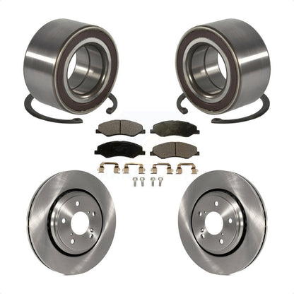 Wheel Bearing Disc Brake Rotors And Pads Front Kit For 2018-2023 Honda Odyssey