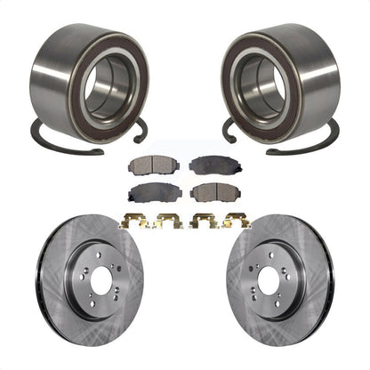 Wheel Bearing Disc Brake Rotors And Pads Front Kit For Honda CR-V Acura RDX