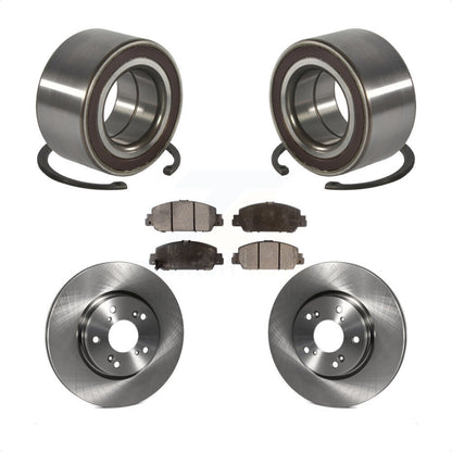 Wheel Bearing Disc Brake Rotors And Pads Front Kit For 2016-2022 Honda HR-V