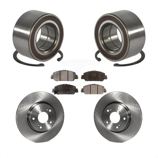 Wheel Bearing Disc Brake Rotors And Pads Front Kit For 2016-2022 Honda HR-V