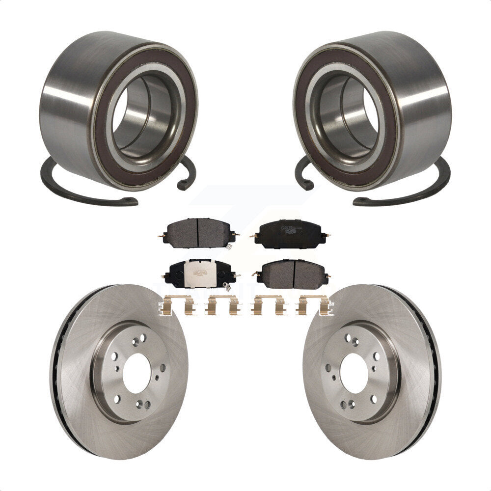 Wheel Bearing Disc Brake Rotors And Pads Front Kit For 2017-2021 Honda Clarity