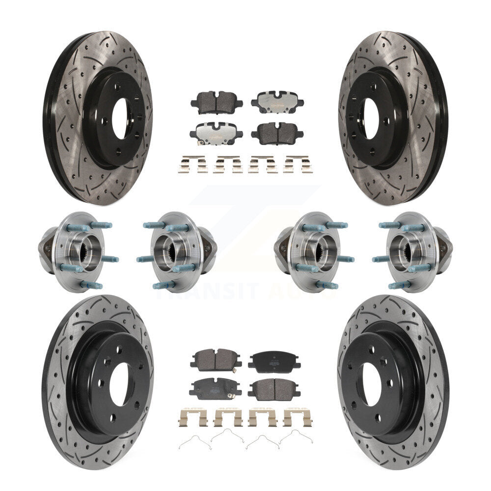 Hub Bearing Coat Brake Rotor Pad Front Rear Kit (10Pc) For Chevrolet Equinox GMC