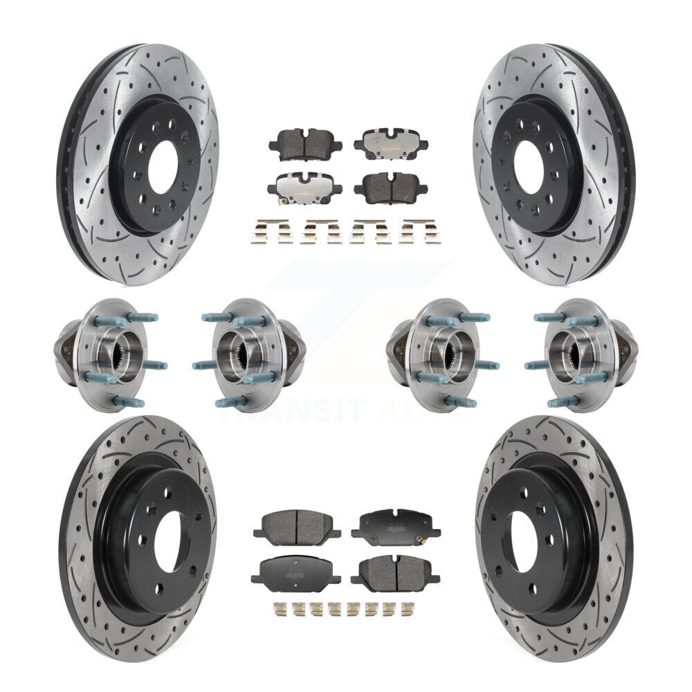 Hub Bearing Coat Brake Rotor Pad Front Rear Kit (10Pc) For Chevrolet Equinox GMC