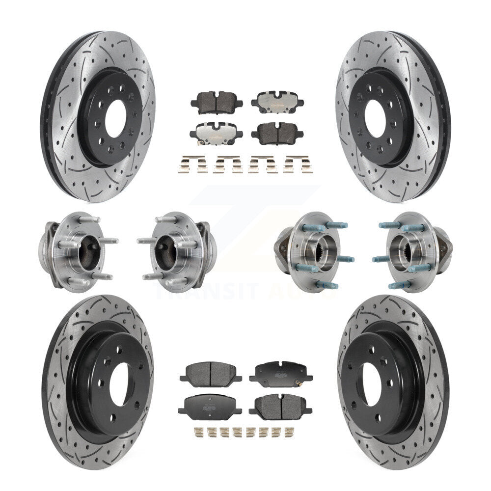 Hub Bearing Coat Brake Rotor Pad Front Rear Kit (10Pc) For Chevrolet Equinox GMC