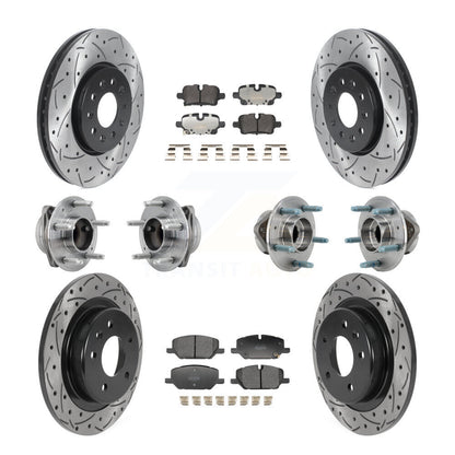 Hub Bearing Coat Brake Rotor Pad Front Rear Kit (10Pc) For Chevrolet Equinox GMC