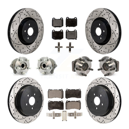 Hub Bearing Coat Brake Rotor Pads Front Rear Kit (10Pc) For Subaru BRZ Toyota 86