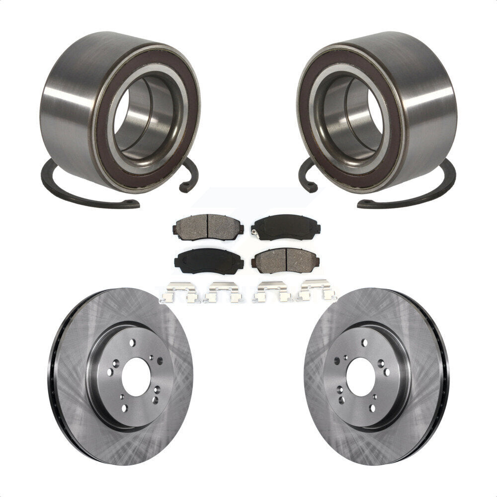 Wheel Bearing Disc Brake Rotors And Pads Front Kit For Honda CR-V Acura RDX