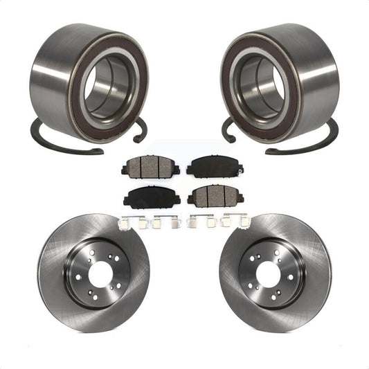 Wheel Bearing Disc Brake Rotors And Pads Front Kit For 2016-2022 Honda HR-V
