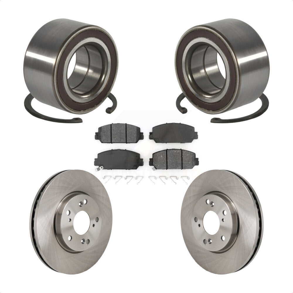 Wheel Bearing Disc Brake Rotors And Pads Front Kit For 2017-2021 Honda Clarity