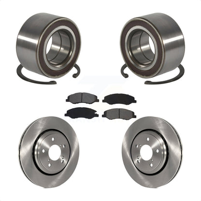 Wheel Bearing Disc Brake Rotors And Pads Front Kit For 2018-2023 Honda Odyssey