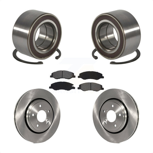 Wheel Bearing Disc Brake Rotors And Pads Front Kit For 2018-2023 Honda Odyssey