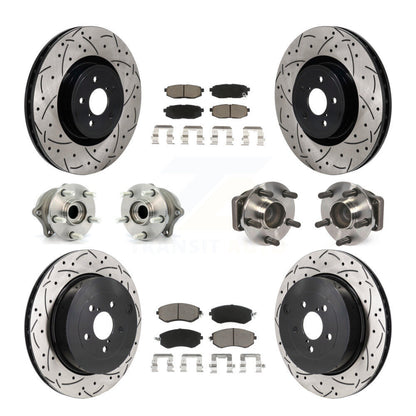 Hub Bearing Coat Brake Rotor Pads Front Rear Kit (10Pc) For 19 Toyota 86 Base/GT