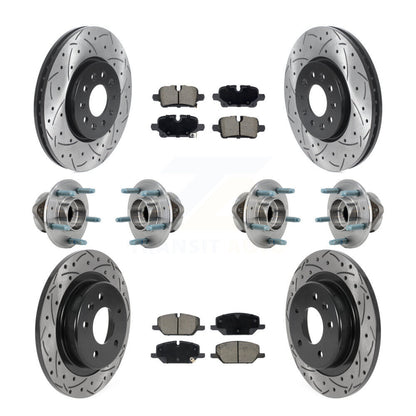 Hub Bearing Coat Brake Rotor Pad Front Rear Kit (10Pc) For Chevrolet Equinox GMC