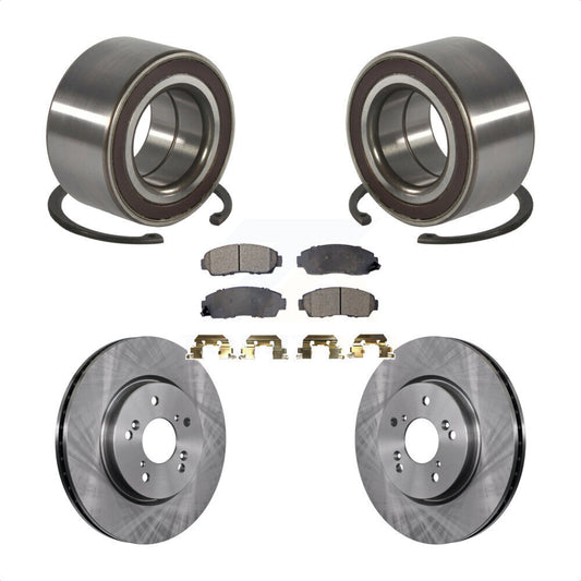 Wheel Bearing Disc Brake Rotors And Pads Front Kit For Honda CR-V Acura RDX