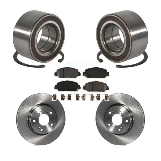 Wheel Bearing Disc Brake Rotors And Pads Front Kit For 2016-2022 Honda HR-V