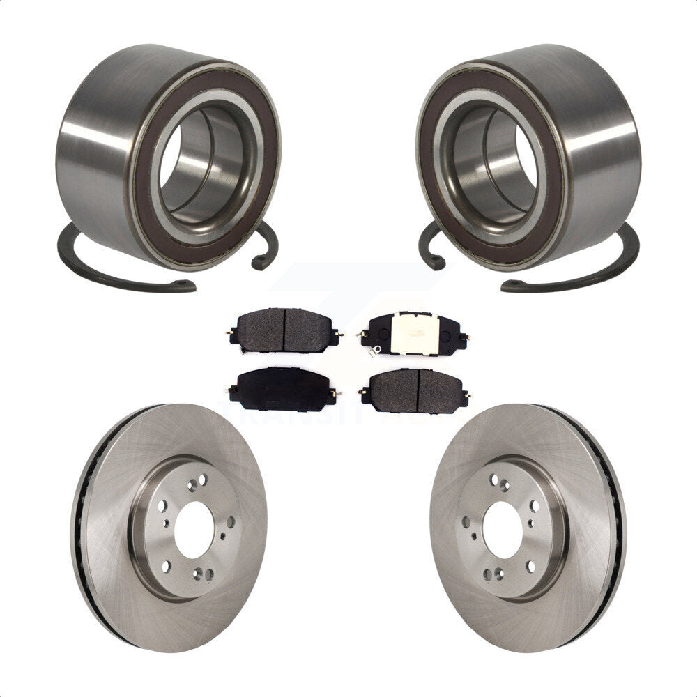 Wheel Bearing Disc Brake Rotors And Pads Front Kit For 2017-2021 Honda Clarity