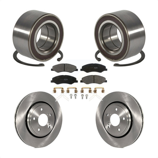 Wheel Bearing Disc Brake Rotors And Pads Front Kit For 2018-2023 Honda Odyssey