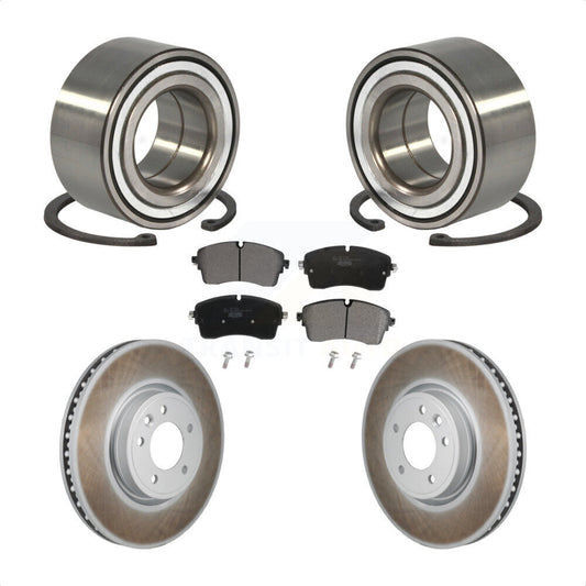 Wheel Bearing Coated Brake Rotor & Pads Front Kit For Land Rover Discovery Range