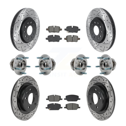 Hub Bearing Coat Brake Rotor Pad Front Rear Kit (10Pc) For Chevrolet Equinox GMC