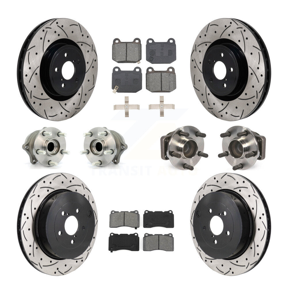 Hub Bearing Coat Brake Rotor Pads Front Rear Kit (10Pc) For Subaru BRZ Toyota 86