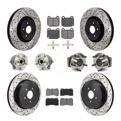 Hub Bearing Coat Brake Rotor Pads Front Rear Kit (10Pc) For Subaru BRZ Toyota 86