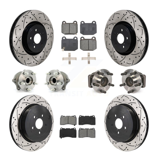Hub Bearing Coat Brake Rotor Pads Front Rear Kit (10Pc) For Subaru BRZ Toyota 86