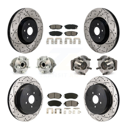 Hub Bearing Coat Brake Rotor Pads Front Rear Kit (10Pc) For 19 Toyota 86 Base/GT