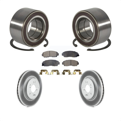 Wheel Bearing Coated Disc Brake Rotor And Pad Front Kit For Honda CR-V Acura RDX