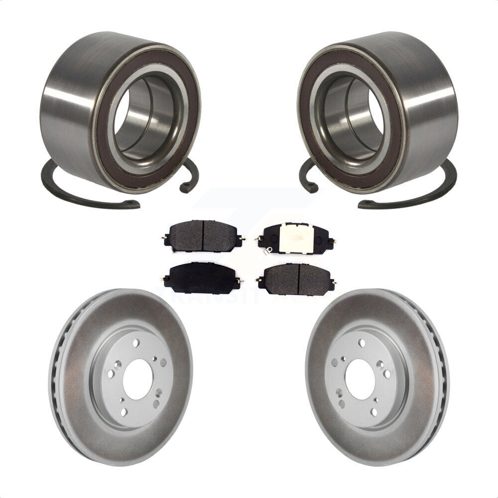 Wheel Bearing Coated Disc Brake Rotor Pads Front Kit For 2017-2021 Honda Clarity