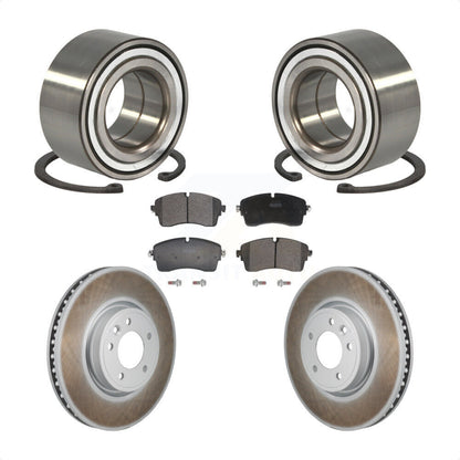 Wheel Bearing Coated Brake Rotor & Pads Front Kit For Land Rover Discovery Range