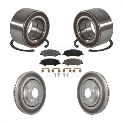 Wheel Bearing Coated Disc Brake Rotor Pads Front Kit For 2018-2023 Honda Odyssey