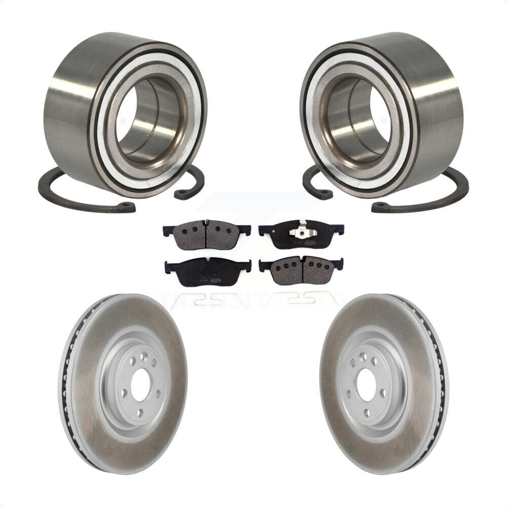 Wheel Bearing Coated Brake Rotor & Pads Front Kit For Land Rover Discovery Sport