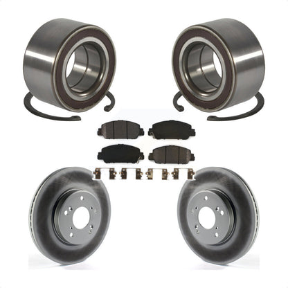 Wheel Bearing Coated Disc Brake Rotor And Pad Front Kit For 2016-2022 Honda HR-V
