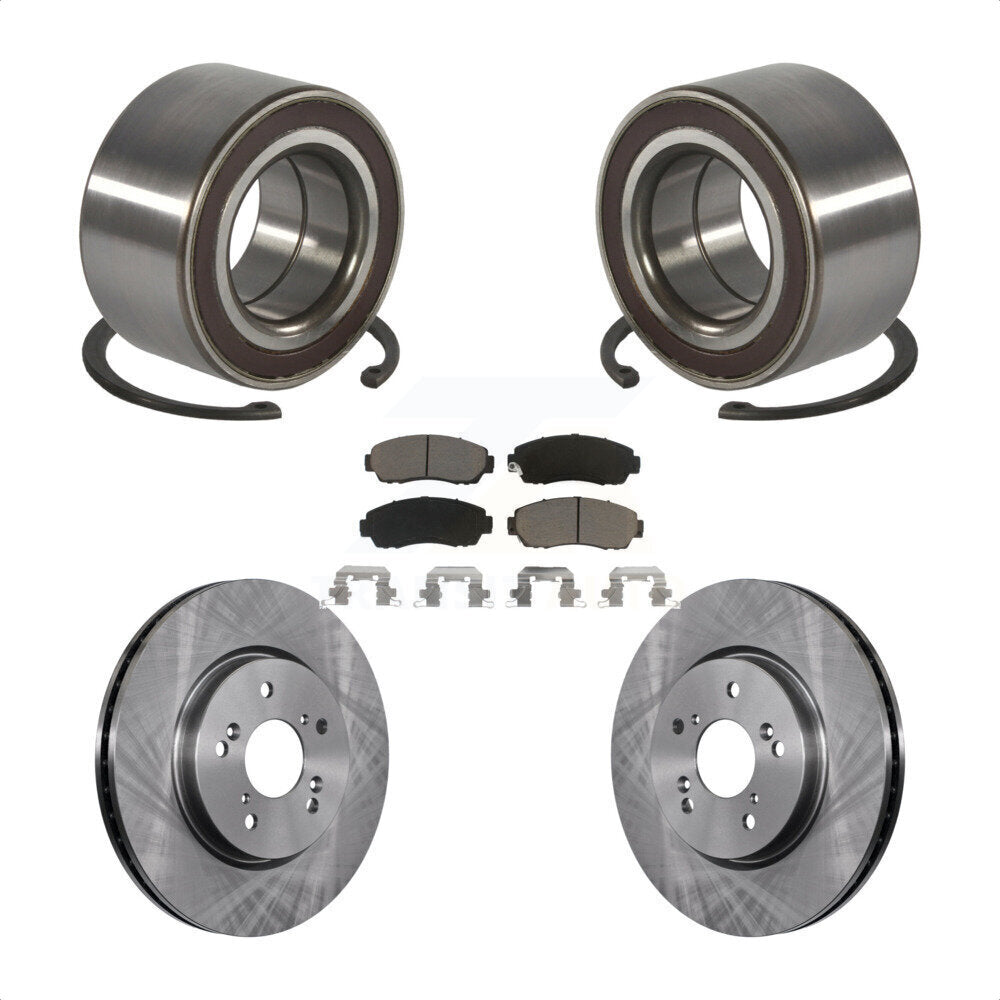 Wheel Bearing Disc Brake Rotors And Pads Front Kit For Honda CR-V Acura RDX