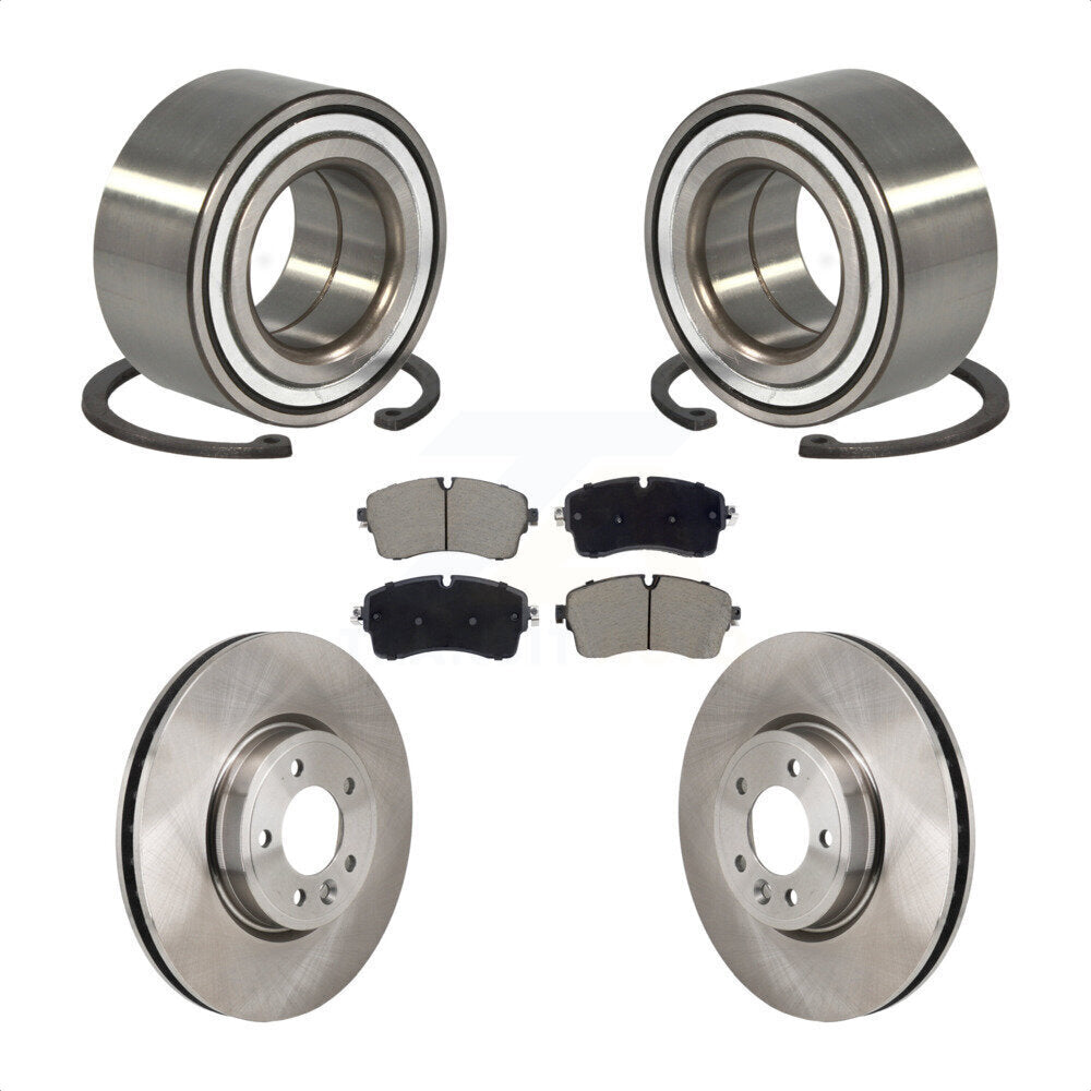 Wheel Bearing Disc Brake Rotor And Pads Front Kit For Land Rover Discovery Range