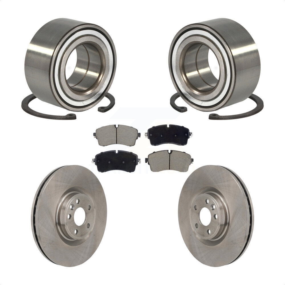 Wheel Bearing Disc Brake Rotor Pads Front Kit For Land Rover Range Evoque Jaguar