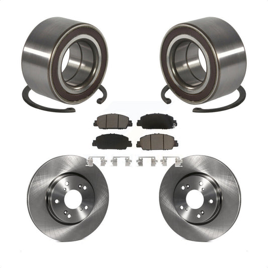 Wheel Bearing Disc Brake Rotors And Pads Front Kit For 2016-2022 Honda HR-V