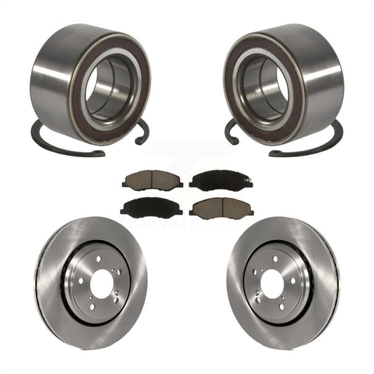 Wheel Bearing Disc Brake Rotors And Pads Front Kit For 2018-2023 Honda Odyssey