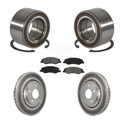 Wheel Bearing Coated Disc Brake Rotor Pads Front Kit For 2018-2023 Honda Odyssey