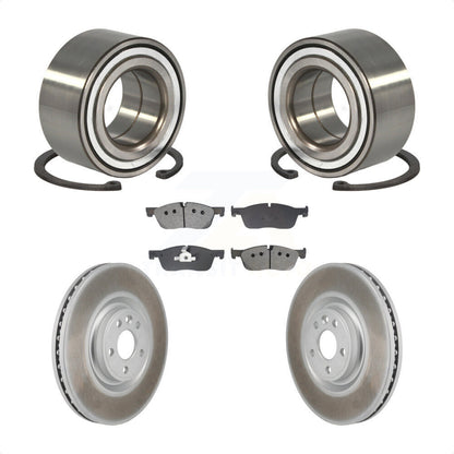 Wheel Bearing Coated Brake Rotor & Pads Front Kit For Land Rover Discovery Sport