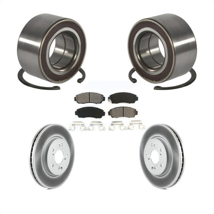 Wheel Bearing Coated Disc Brake Rotor And Pad Front Kit For Honda CR-V Acura RDX