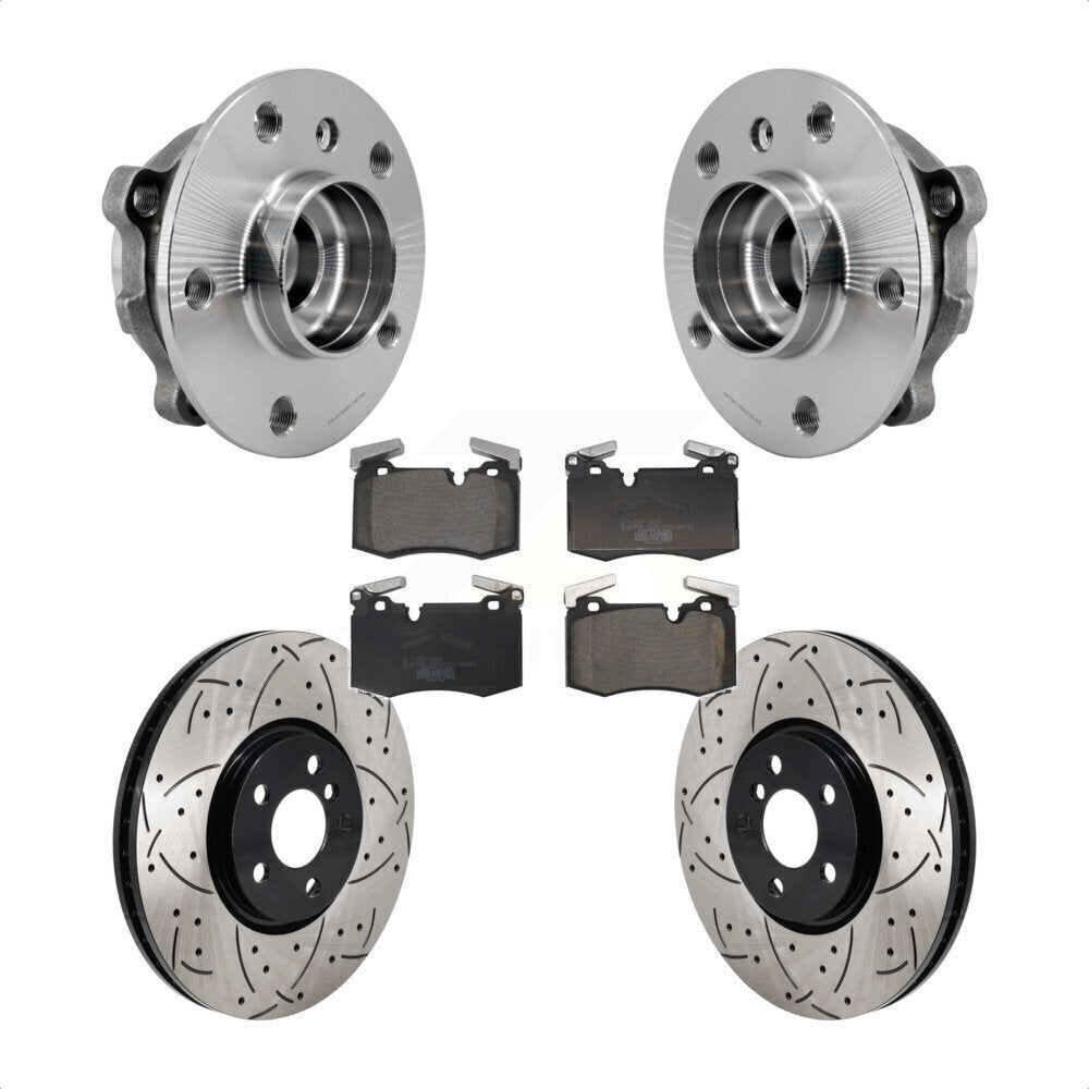 Hub Bearing Assembly Coated Drill Slot Brake Rotor Pad Front Kit For Mini Cooper