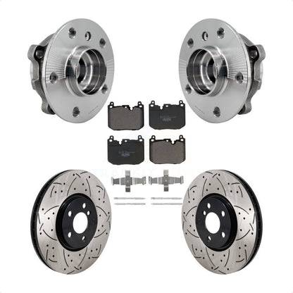 Hub Bearing Coat Drill Slot Brake Rotor Pad Front Kit For Mini Cooper Countryman