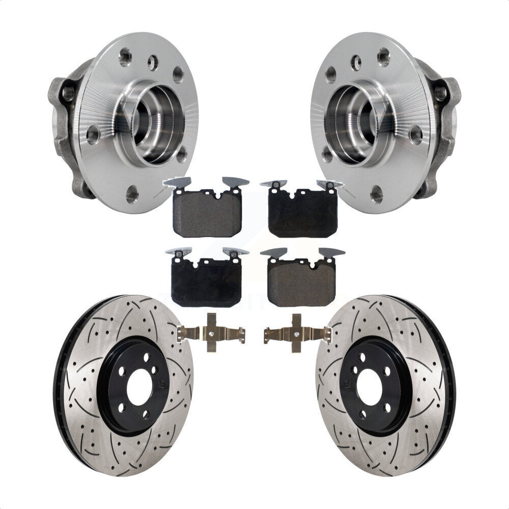 Hub Bearing Assembly Coated Drill Slot Brake Rotor Pad Front Kit For Mini Cooper