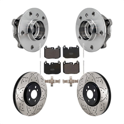 Hub Bearing Coat Drill Slot Brake Rotor Pad Front Kit For Mini Cooper Countryman