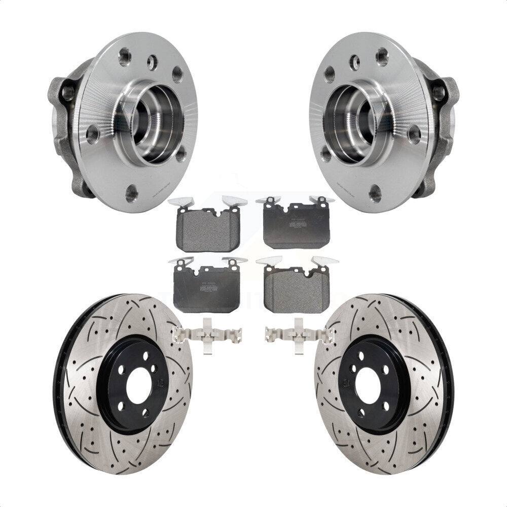 Hub Bearing Assembly Coated Drill Slot Brake Rotor Pad Front Kit For Mini Cooper