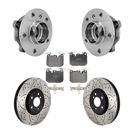 Hub Bearing Assembly Coated Drill Slot Brake Rotor Pad Front Kit For Mini Cooper