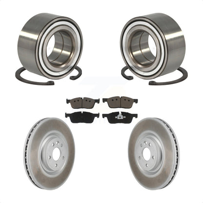Wheel Bearing Coated Brake Rotor & Pads Front Kit For Land Rover Discovery Sport
