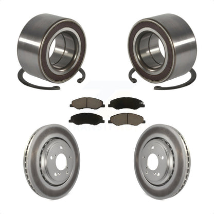 Wheel Bearing Coated Disc Brake Rotor Pads Front Kit For 2018-2023 Honda Odyssey