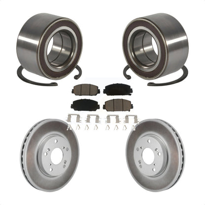 Wheel Bearing Coated Disc Brake Rotor Pads Front Kit For 2017-2021 Honda Clarity